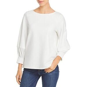 NWT Kobi Halperin Leonie Blouse In Ivory Size S